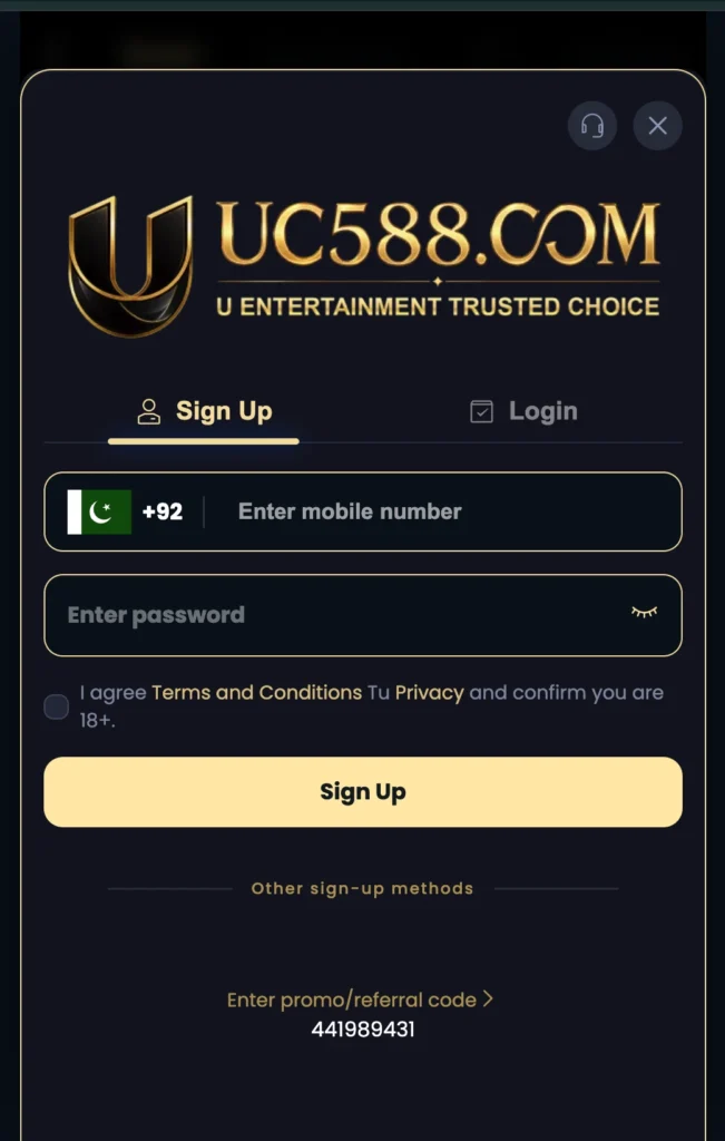 uc588 game signup